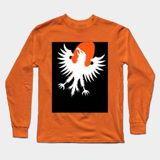 Phoenix Rising Sun (white hawk, eagle, falcon) Long Sleeve T-Shirt